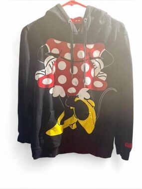 Disney Black Hoodie with Red Polka Dot Minnie Dress and Yellow Shoes
